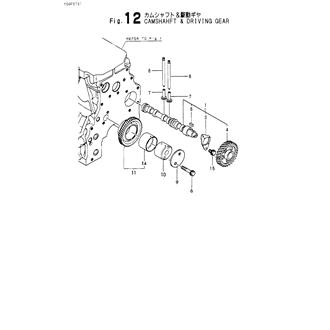 FIG 12. CAMSHAFT & DRIVING GEAR