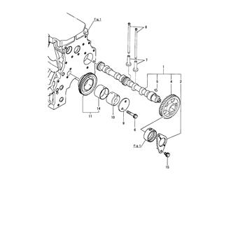 FIG 11. CAMSHAFT & DRIVING GEAR