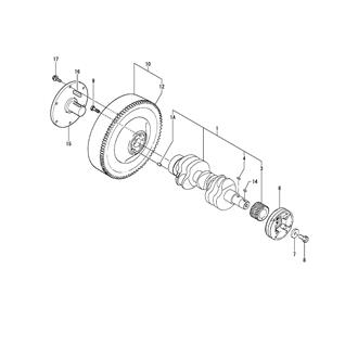 FIG 12. CRANKSHAFT & FLYWHEEL