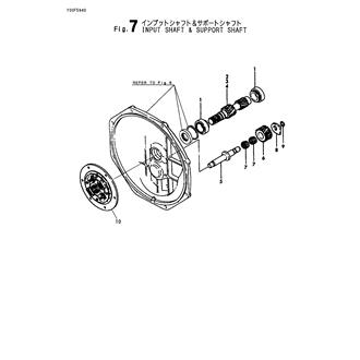 FIG 7. INPUT SHAFT & SUPPORT SHAFT