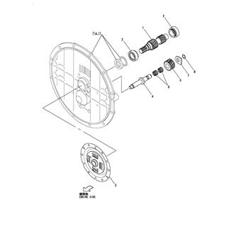 FIG 12. INPUT SHAFT & SUPPORT SHAFT