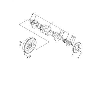 FIG 16. CRANKSHAFT & FLYWHEEL