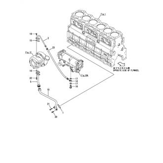 FIG 100. (23A)LUB. OIL PIPE(TURBINE)(JG/THRUSTER SPEC.)