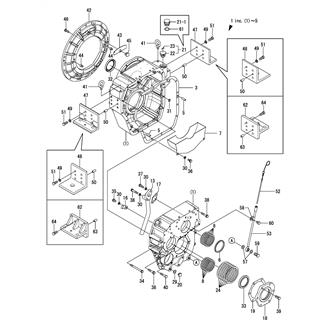 FIG 16. (1A)CLUTCH HOUSING(TRAILING PUMP SPEC.)