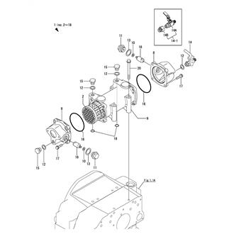 FIG 23. (7B)LUB. OIL COOLER(JG INSPECTION PARTS)(YX-80)