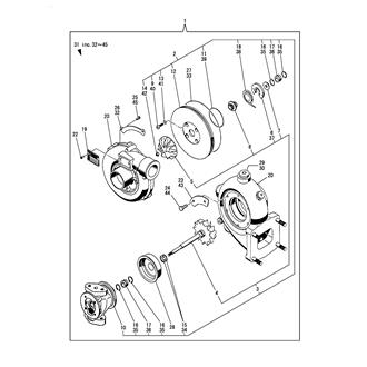 FIG 12. TURBOCHARGER COMPONENT PARTS(6LY-WUT,WUTZY)