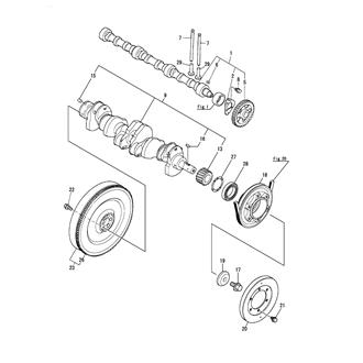 FIG 14. CAMSHAFT & CRANKSHAFT