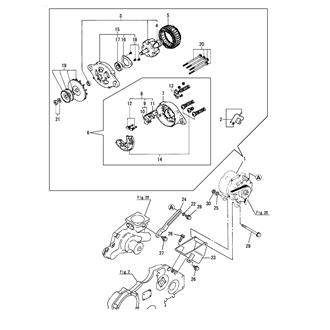 FIG 39. GENERATOR(24V 35A,EARTH FLOAT TYPE)(HITACHI:UP TO 2012.6)