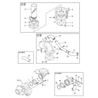 FIG 13. EXHAUST BEND & MIXING ELBOW