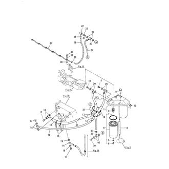 FIG 34. FUEL PIPE & FUEL STRAINER