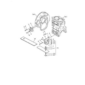 FIG 6. ENGINE BRACKET(Z-DRIVE SPEC.)