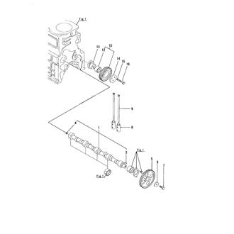 FIG 17. CAMSHAFT & DRIVING GEAR