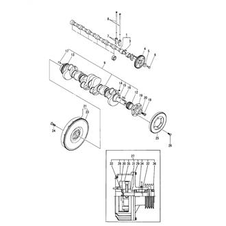 FIG 12. CAMSHAFT & CRANKSHAFT