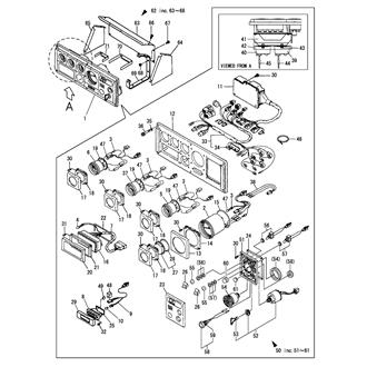 FIG 57. INSTRUMENT PANEL(D-TYPE)(24V SPEC.)