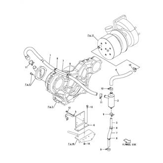 FIG 71. (2B)MIST SEPARATOR(CYCLONE SPEC.)(FOR DEEP TYPE OIL SUMP)