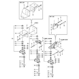 FIG 75. (7B)MOUNTING FOOT(ZF286IV)(SHOCK ABSORBER SPEC.)