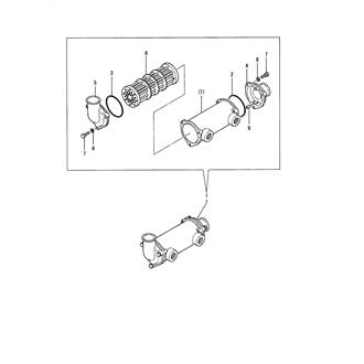 FIG 98. (45D)COOLER(FUEL)(INNER PARTS)