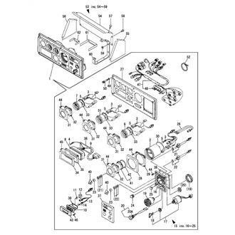 FIG 114. (58A)INSTRUMENT PANEL(D-TYPE)(12V SPEC.)