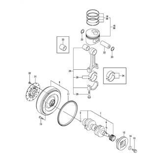 FIG 13. CRANKSHAFT & PISTON