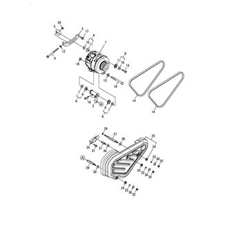 FIG 61. (48A)GENERATOR & COVER(V-BELT)