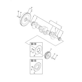 FIG 16. CRANKSHAFT & FLYWHEEL