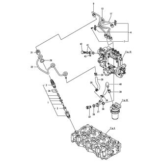 FIG 21. FUEL INJECTION VALVE & FUEL INJECTION PIPE