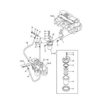 FIG 22. FUEL PIPE & FUEL STRAINER