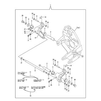 FIG 19. TILT BRACKET(TWO CYLINDER SPEC.)(OPTIONAL)