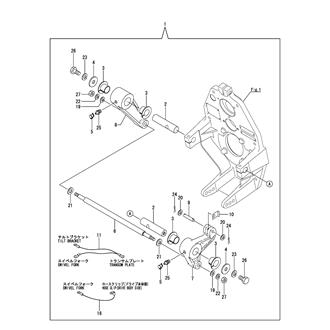 FIG 20. TILT BRACKET(ONE CYLINDER SPEC.)(OPTIONAL)