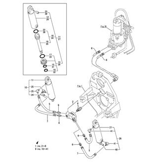 FIG 23. HYDRAULIC PIPING DEVICE(TWO CYLINDER SPEC)(OPTIONAL)