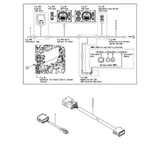 FIG 41. (45B)TERMINAL ADAPTER & EXTENSION HARNESS(FOR A15, B25, C35 PANEL)