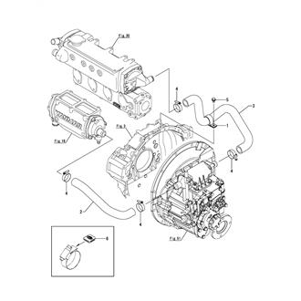 FIG 33. COOLING PIPE(SEA WATER)(FOR KMH4A)