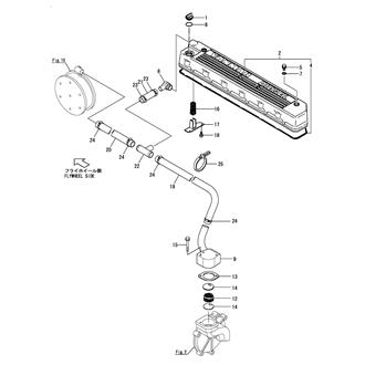 FIG 10. BONNET & BREATHER(INTAKE RETURNING TYPE)