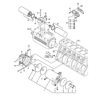 FIG 21. LUB. OIL COOLER & FILTER