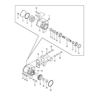 FIG 34. COOLING PUMP(SEA WATER)(SHOCK ABSORBER SPEC.)