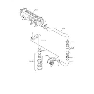 FIG 39. COOLING PIPE(SEA WATER)(6LP-WST)(YAMAHA SPEC.)