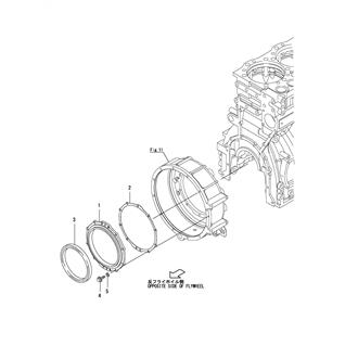 FIG 6. OIL SEAL CASE(OPPOSITE SIDE OF FLYWHEEL)