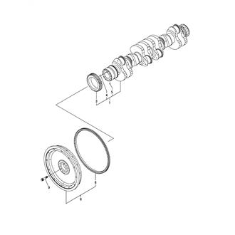 FIG 38. CRANKSHAFT & FLYWHEEL