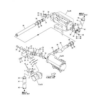 FIG 68. COOLING PIPE(SEA WATER)(PUMP - INTER COOLER - COOLER(FRESH WATER))