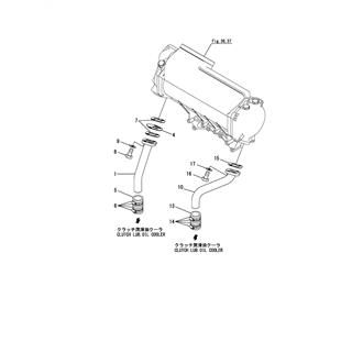 FIG 72. COOLING PIPE(SEA WATER)(CLUTCH INLET & OUTLET)(FOR YXH-240L)