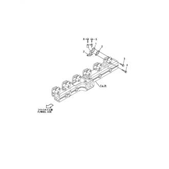 FIG 74. COOLING BEND(FRESH WATER)(HEAD - EXHAUST MANIFOLD)