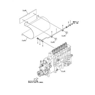 FIG 99. FUEL OVERFLOW PIPE(FUEL INJECTION PUMP)