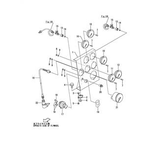 FIG 130. INSTRUMENT PANEL(STARTER MOTOR SPEC.)(FOR YXH-240/YXH-240-2)