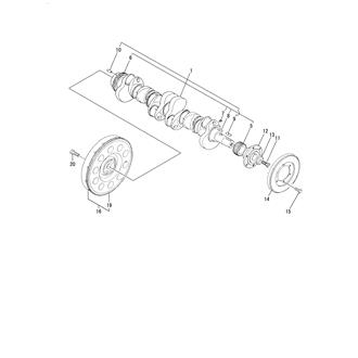 FIG 19. CRANKSHAFT & FLYWHEEL