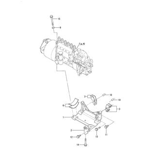 FIG 45. FUEL INJECTION PUMP MOUNT