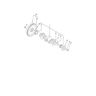 FIG 15. CRANKSHAFT & FLYWHEEL