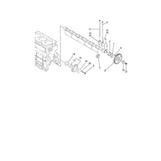 FIG 15. CAMSHAFT & DRIVING GEAR