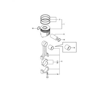 FIG 19. PISTON & CONNECTING ROD