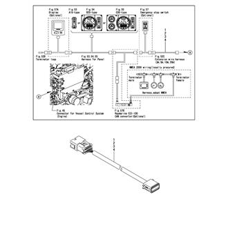 FIG 47. (52C)EXTENSION HARNESS(FOR A15, B25, C35 PANEL)