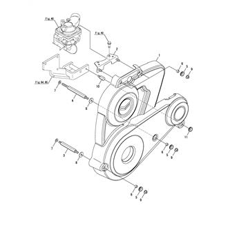 FIG 15. COVER(BELT)(WITH 2ND GENERATOR, WITHOUT FRONT P.T.O. SPEC.)